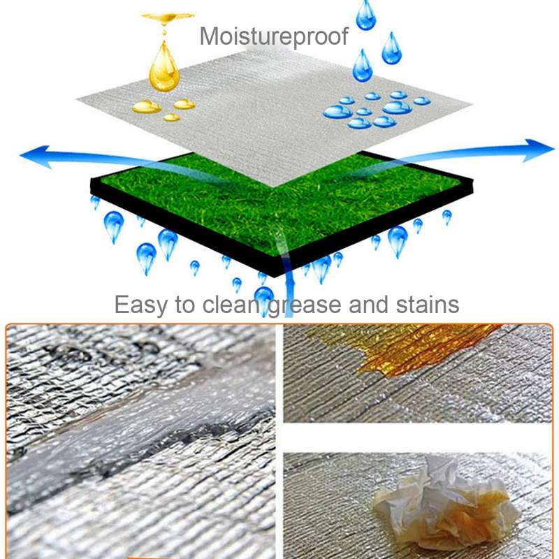 7mm Thickening of Double Aluminum Moisture Pad / Camping Sleeping Pad, Size: 200cm x 200cm(Blue)