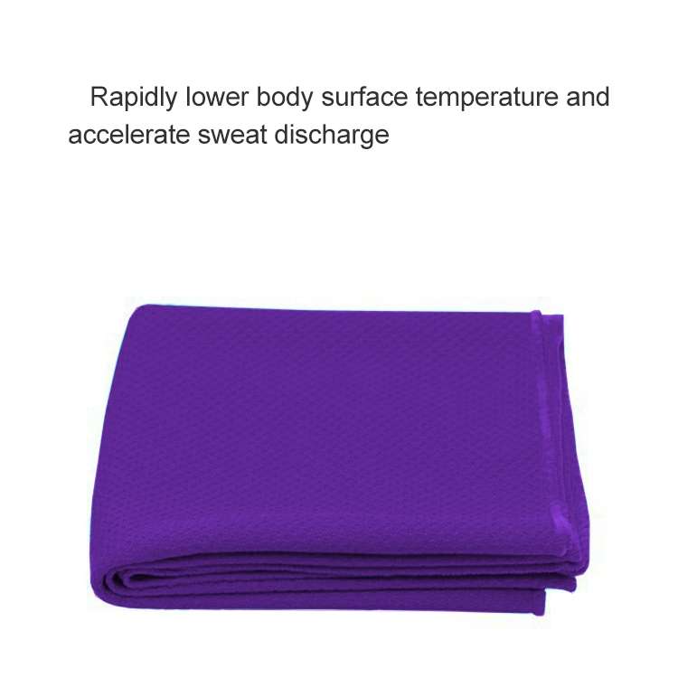 Outdoor Sports Portable Cold Feeling Prevent Heatstroke Ice Towel, Size: 30*80cm(Blue)