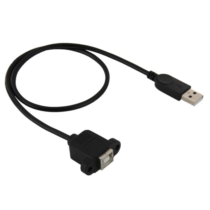 USB 2.0 Male to USB 2.0 Type-B Female Printer / Scanner Adapter Cable for HP, Dell, Epson, Length: 5