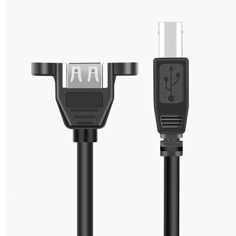 USB 2.0 Type-B Male to USB 2.0 Female Printer / Scanner Adapter Cable for HP, Dell, Epson, Length: 5