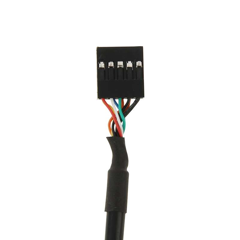 10 Pin Motherboard Female Header to 2 USB 2.0 Female Adapter Cable, Length: 50cm