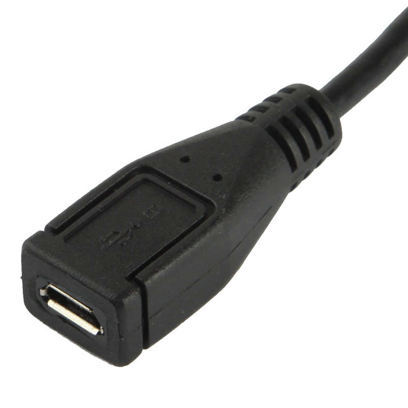 USB 2.0 Mini USB to Micro USB Female Adapter(Black)