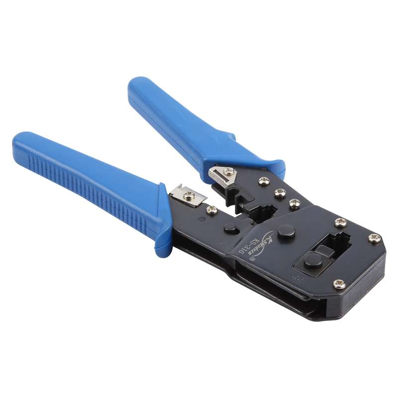 KS-316 RJ45-RJ12-RJ11 Multi-function Networkong Crimping Tool (Blue)