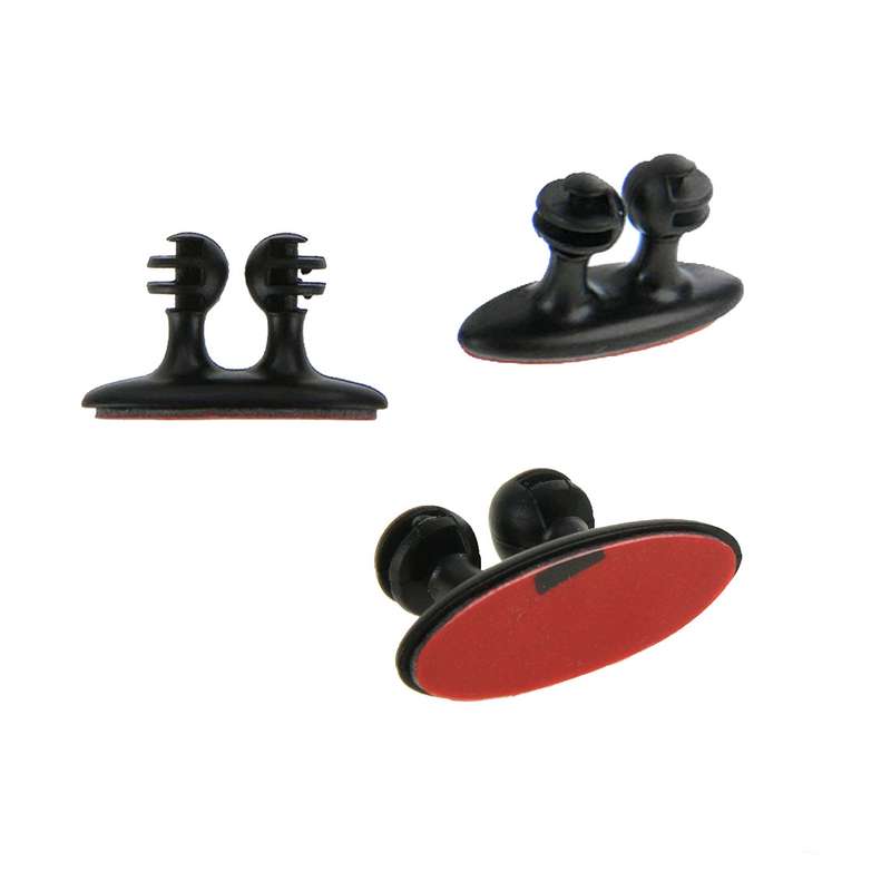 8 PCS DM-003 Car Cable Convenient Bundle Clip with Adhesive(Black)