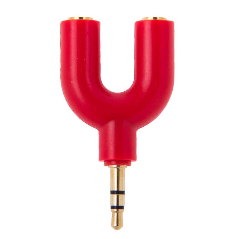 3.5mm Stereo Male to Dual 3.5mm Stereo Female Splitter Adapter(Black)