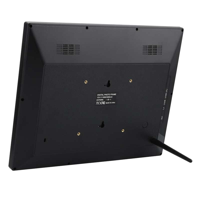 14 inch HD LED Screen Digital Photo Frame with Holder & Remote Control, Allwinner, Alarm Clock / MP3