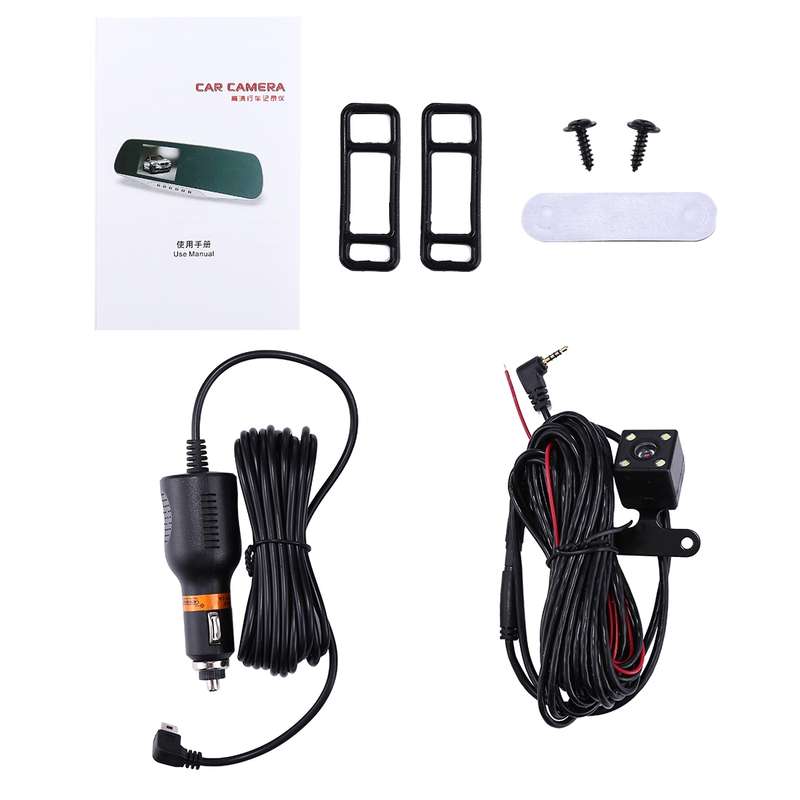 G832 HD 1080P 4.3 inch Screen Display Rearview Mirror Vehicle DVR, Novatek 96223 Programs, 170 Degre