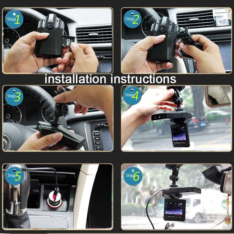 2.5 inch Screen High Definition Video Recorder, 6 LED Light, AVI Video Format, Support SD Card, Loop