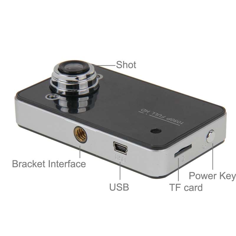 G200 720P VGA 2.4 inch LCD Screen Display Car DVR Recorder, 100 Degrees Wide Angle Viewing, Support