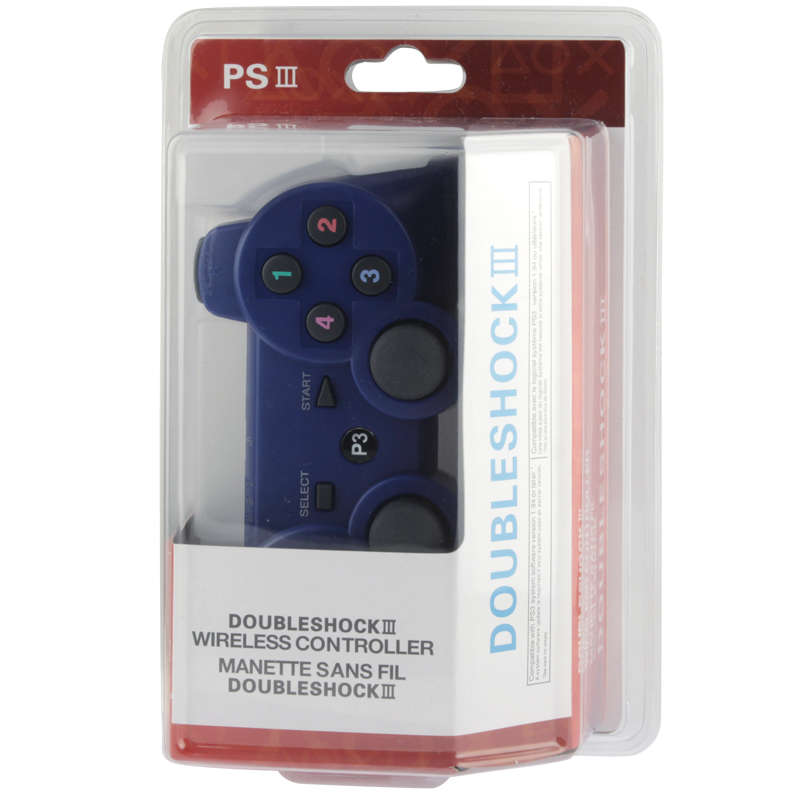 Double Shock III Wireless Controller, Manette Sans Fil Double Shock III for Sony PS3, Has Vibration