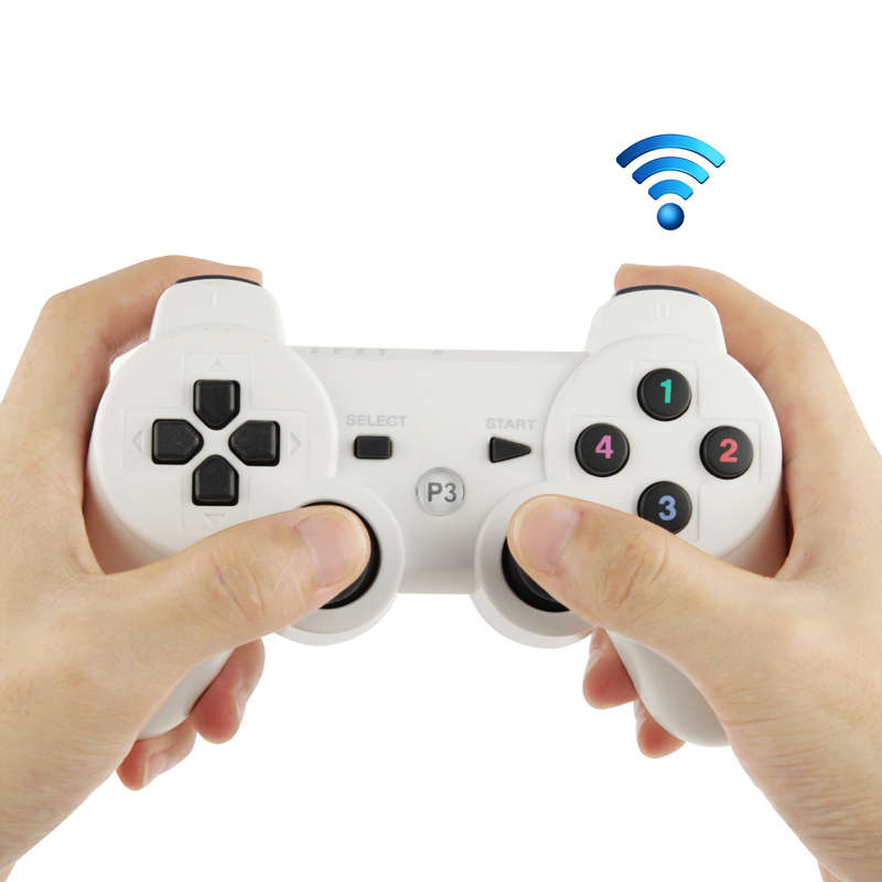 Double Shock III Wireless Controller, Manette Sans Fil Double Shock III for Sony PS3, Has Vibration
