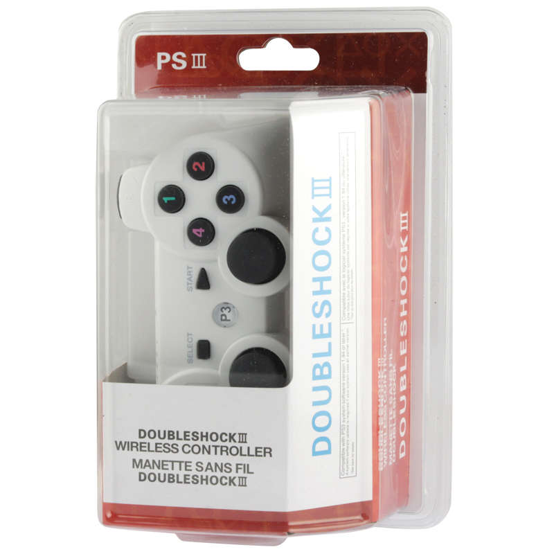 Double Shock III Wireless Controller, Manette Sans Fil Double Shock III for Sony PS3, Has Vibration