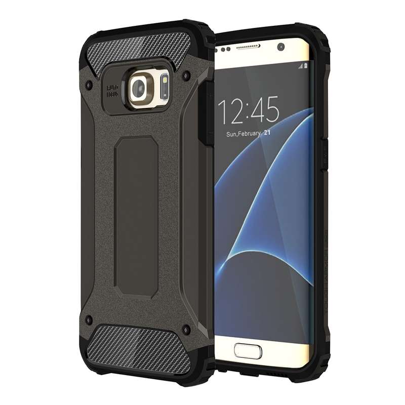 For Galaxy S7 Edge / G935 Tough Armor TPU + PC Combination Case (Red)