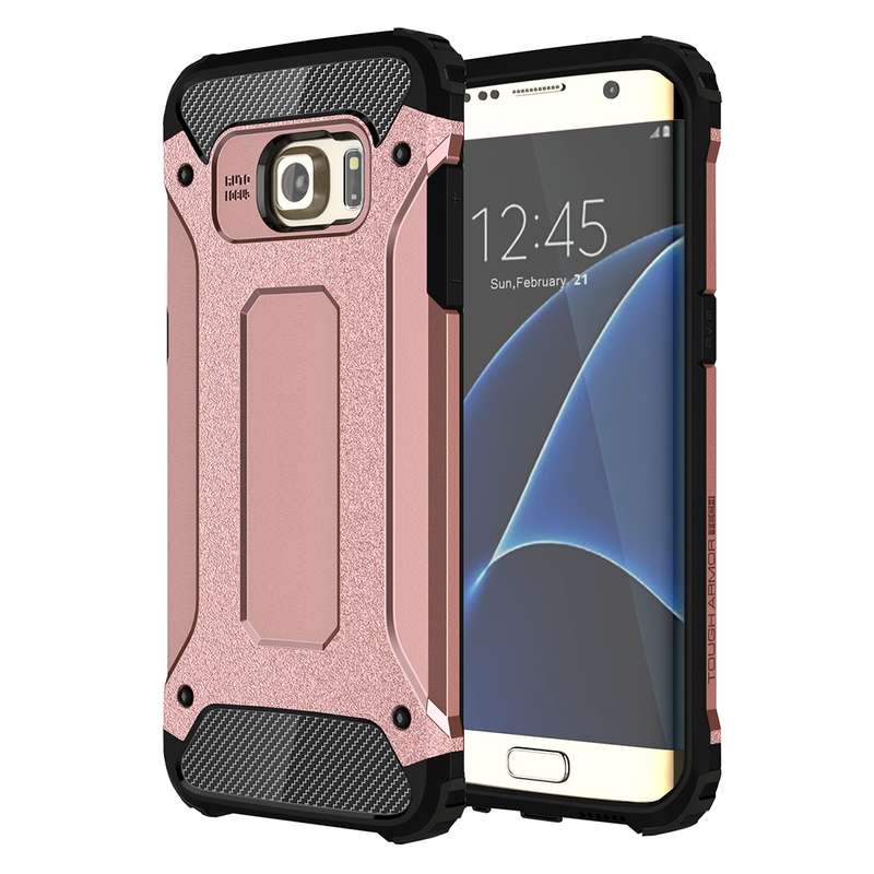 For Galaxy S7 Edge / G935 Tough Armor TPU + PC Combination Case (Red)