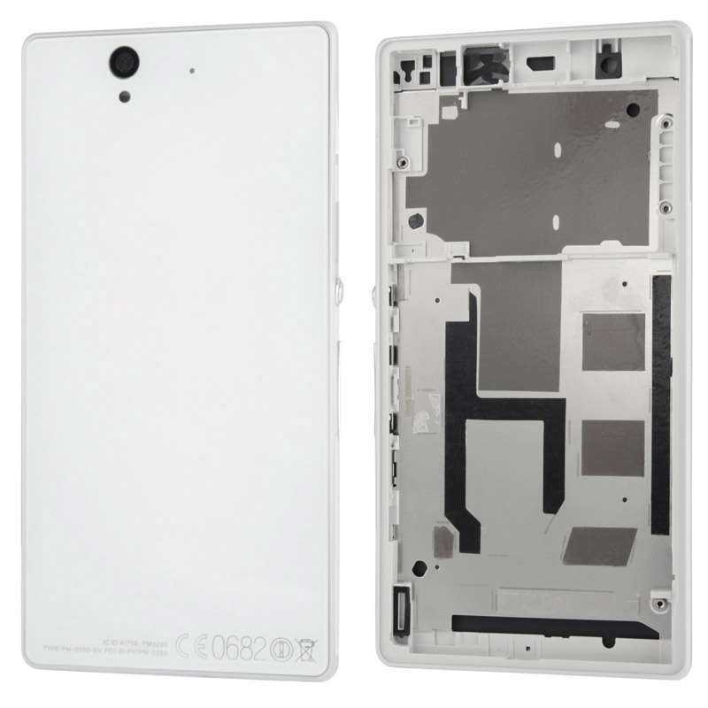 Middle Board + Battery Back Cover for Sony L36H(White)