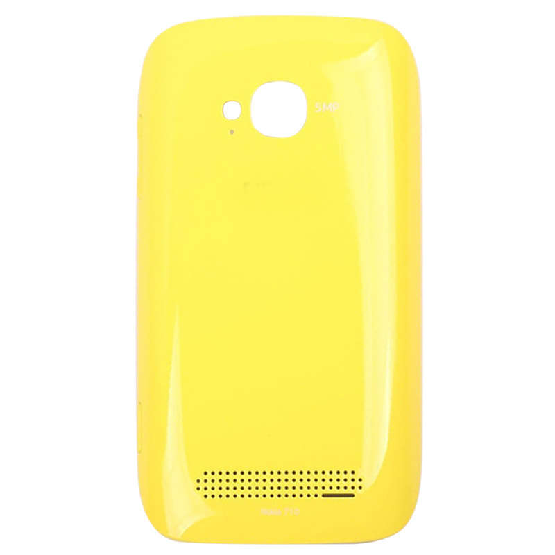 Original Housing Battery Back Cover + Side Button for Nokia 710(Yellow)