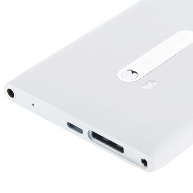 High Quality Housing Battery Back Cover With Side Button Flex Cable for Nokia Lumia 900(White)