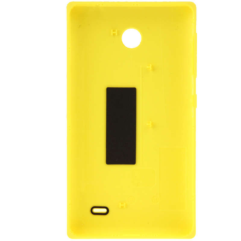 Original Plastic Battery Back Cover + Side Button For Nokia X (Yellow)