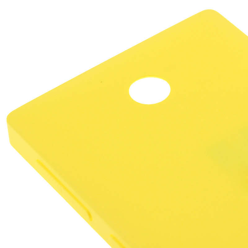 Original Plastic Battery Back Cover + Side Button For Nokia X (Yellow)