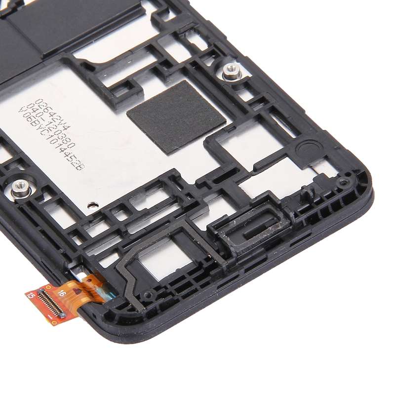 LCD Display + Touch Panel with Frame for Nokia Lumia 530 (Black)