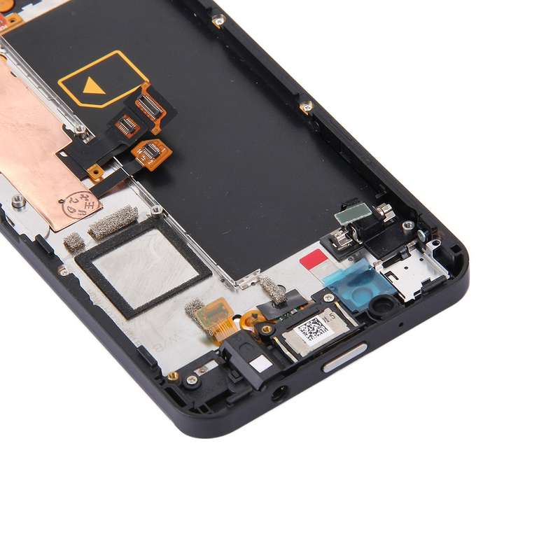 LCD Screen and Digitizer Full Assembly with Frame for BlackBerry Z10 4G(Black)