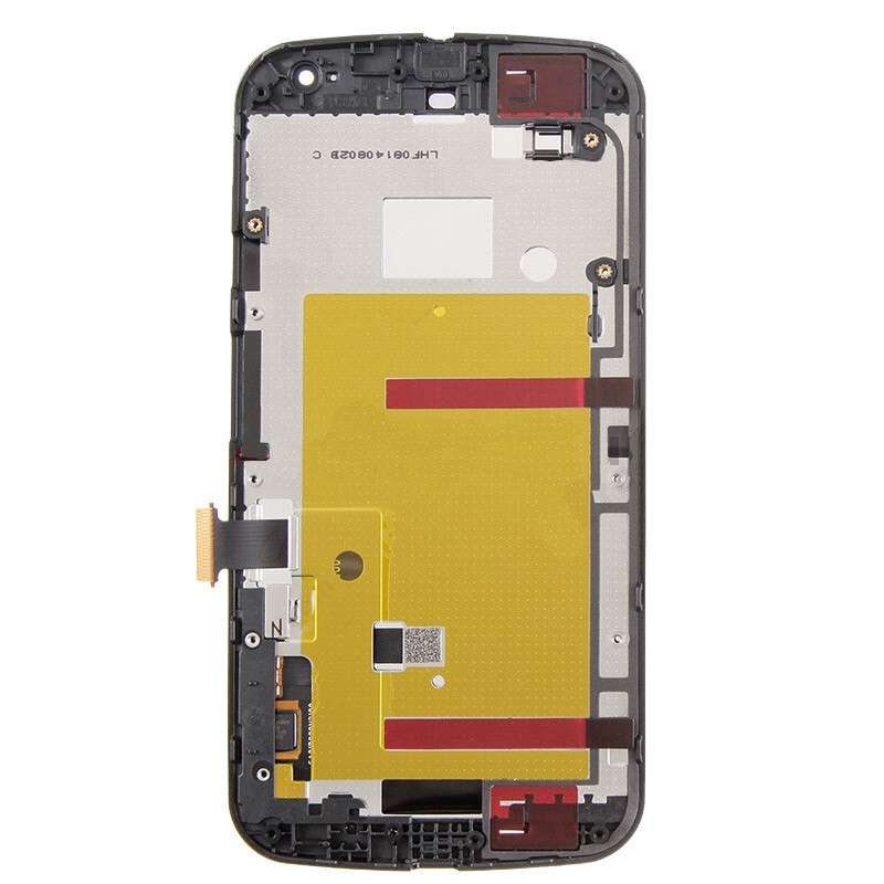 3 in 1 (LCD + Frame + Touch Pad) Digitizer Assembly for Motorola Moto G2(Black)