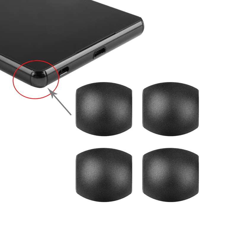 4 PCS Front Bezel Edge for Sony Xperia Z3(Black)