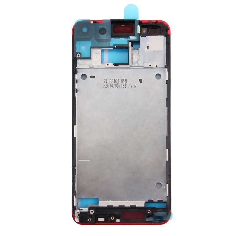 Full Housing Cover (Front Housing LCD Frame Bezel Plate + Back Cover) for HTC One M7 / 801e(Red)