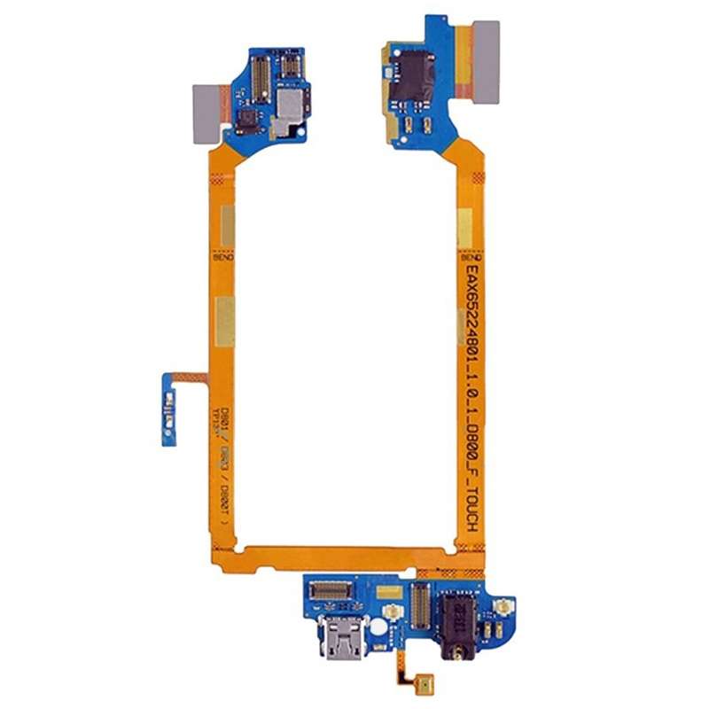 USB Charging Connector Port Flex Cable & Earphone Audio Jack Flex Cable & Microphone Flex Cable for