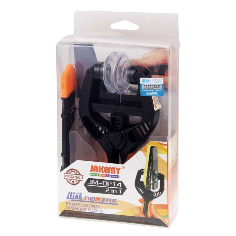 JAKEMY JM-OP14 2 in 1 LCD Screen Sperate Pilers & Flexible Double-end Metal Opening Prying Tool for