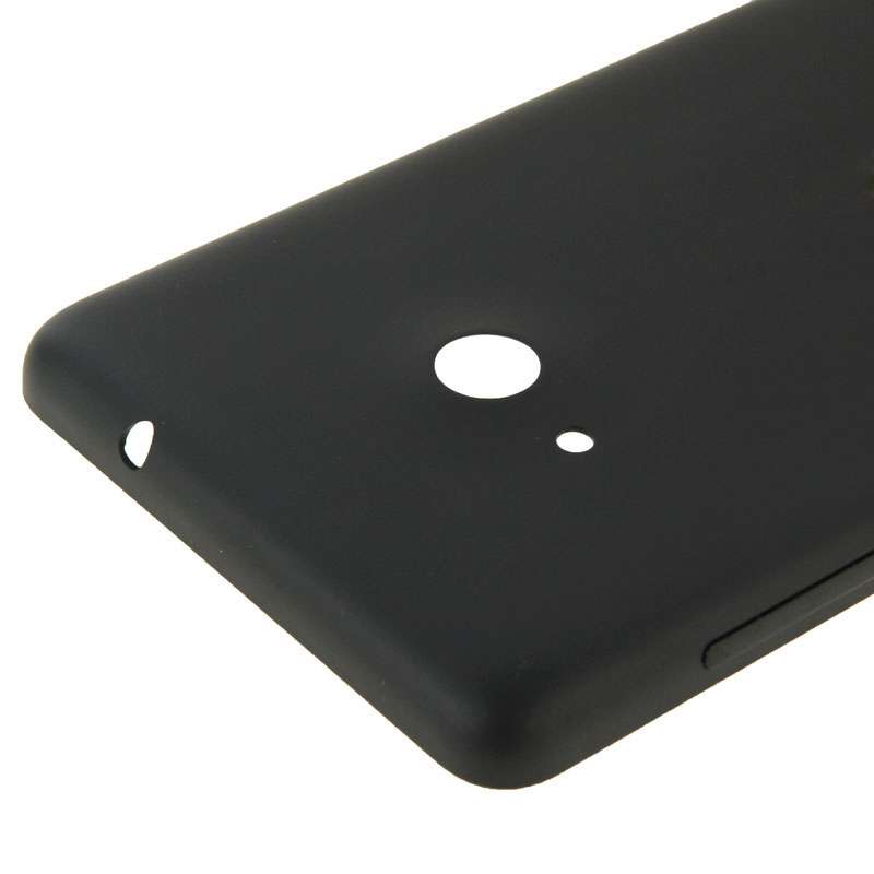 Bright Surface Solid Color Plastic Battery Back Cover for Microsoft Lumia 535(Black)