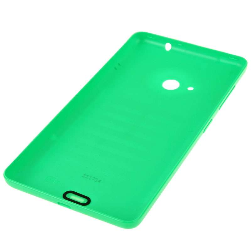 Bright Surface Solid Color Plastic Battery Back Cover for Microsoft Lumia 535(Black)