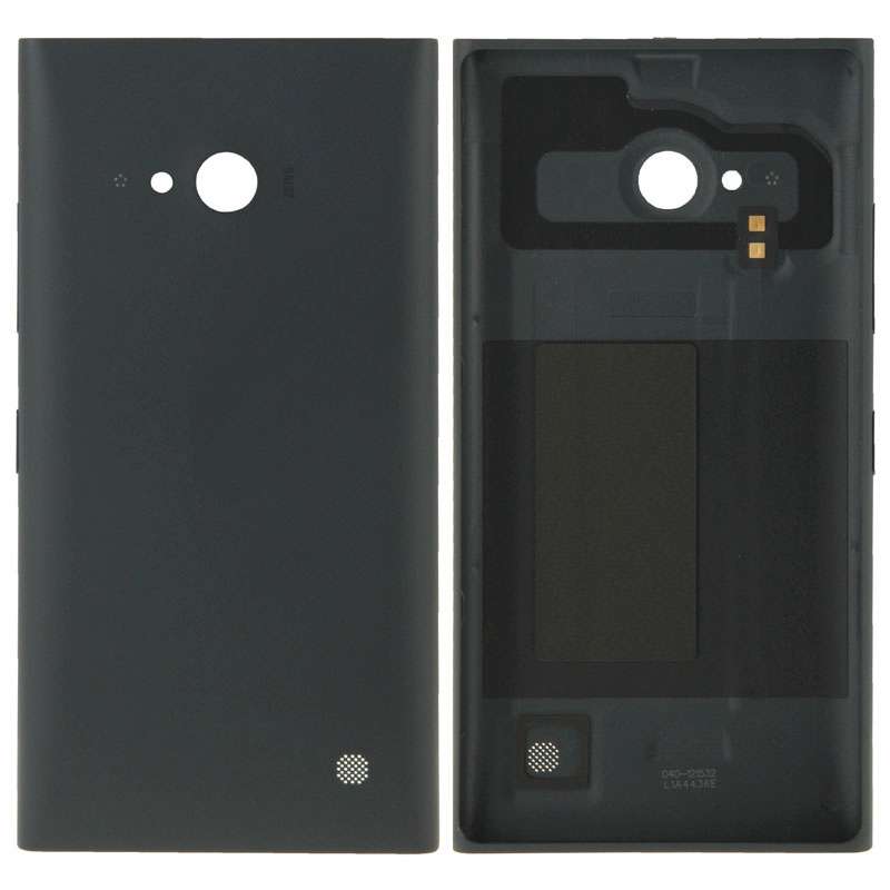 Solid Color Plastic Battery Back Cover for Nokia Lumia 730(Black)