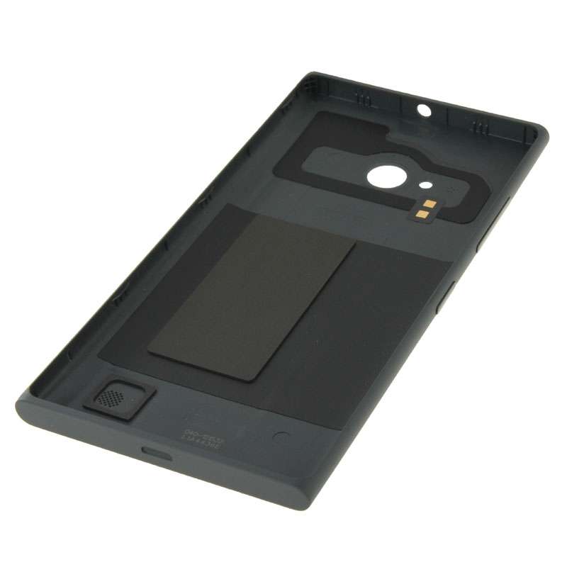 Solid Color Plastic Battery Back Cover for Nokia Lumia 730(Black)