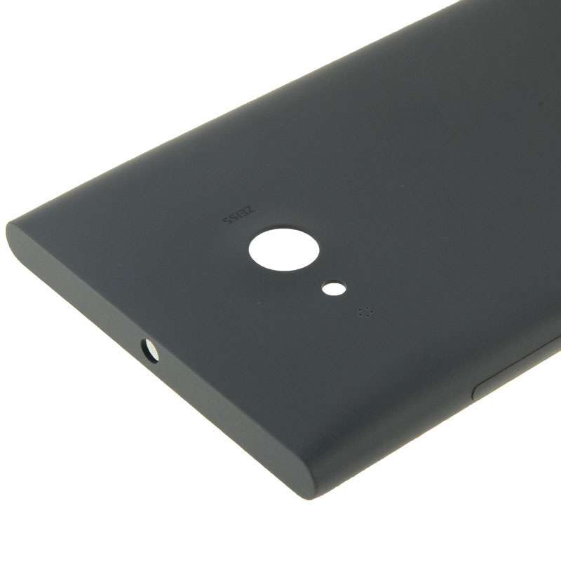 Solid Color Plastic Battery Back Cover for Nokia Lumia 730(Black)