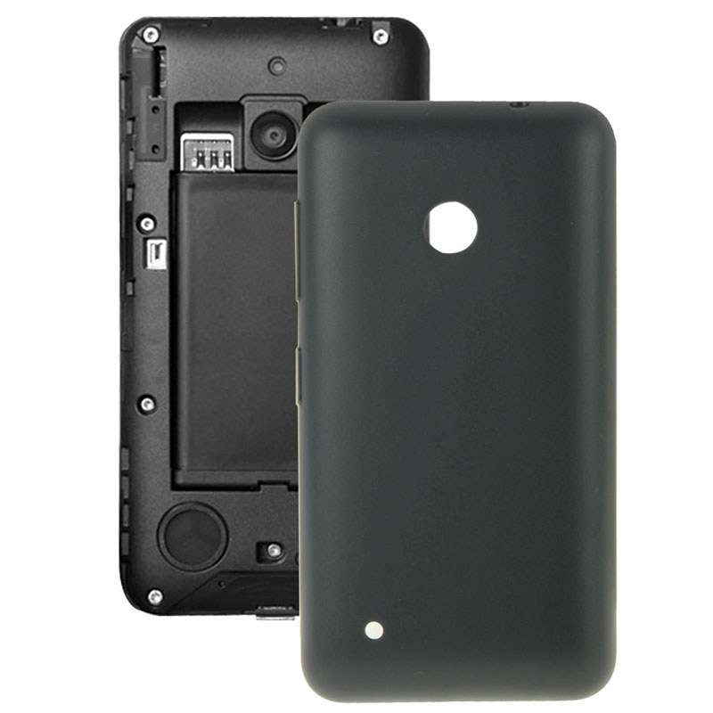 Solid Color Plastic Battery Back Cover for Nokia Lumia 530/Rock/M-1018/RM-1020(Black)