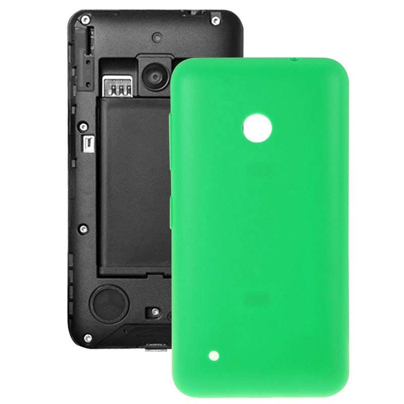 Solid Color Plastic Battery Back Cover for Nokia Lumia 530/Rock/M-1018/RM-1020(Black)
