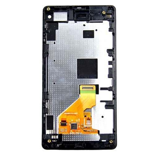 LCD Display + Touch Panel with Frame for Sony Xperia Z1 Compact(Black)