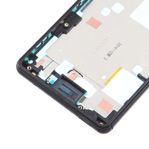 Front Housing LCD Frame Bezel Plate for Sony Xperia Z3 / L55w / D6603(Black)