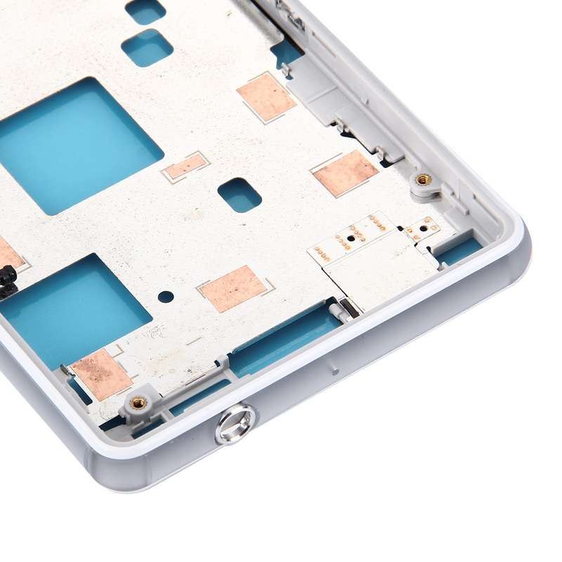 Front Housing LCD Frame Bezel Plate for Sony Xperia Z3 Compact / D5803 / D5833(White)
