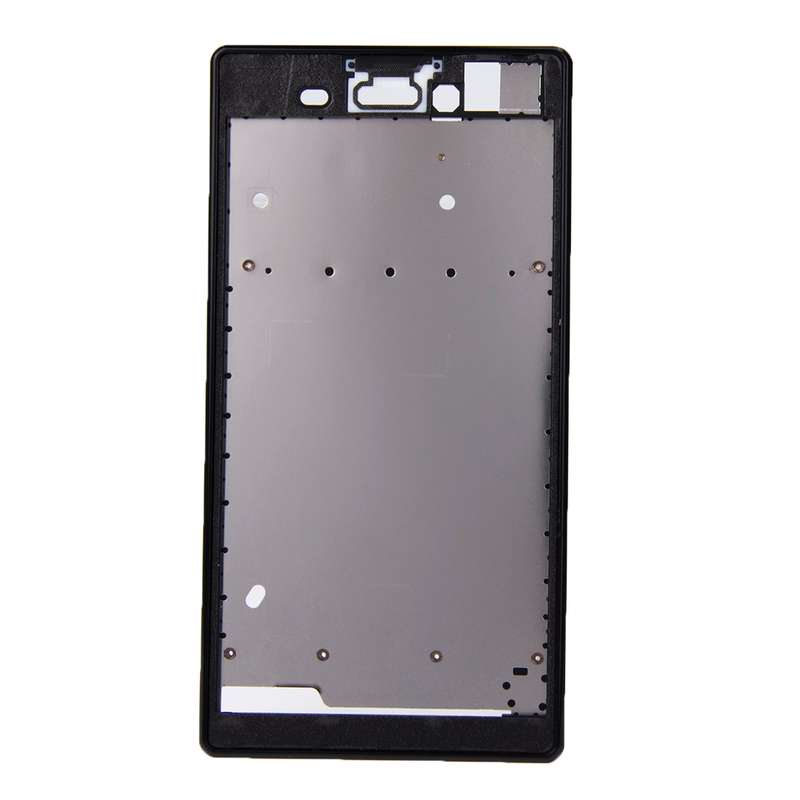 Front Housing with Adhesive Sticker for Sony Xperia T3(Black)