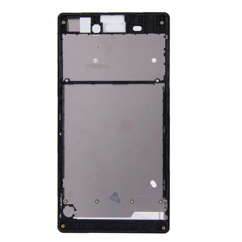 Front Housing with Adhesive Sticker for Sony Xperia T3(Black)