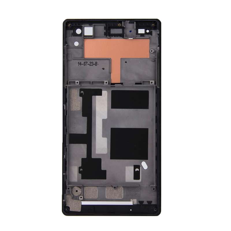 Front Housing with Adhesive for Sony Xperia C3(Black)