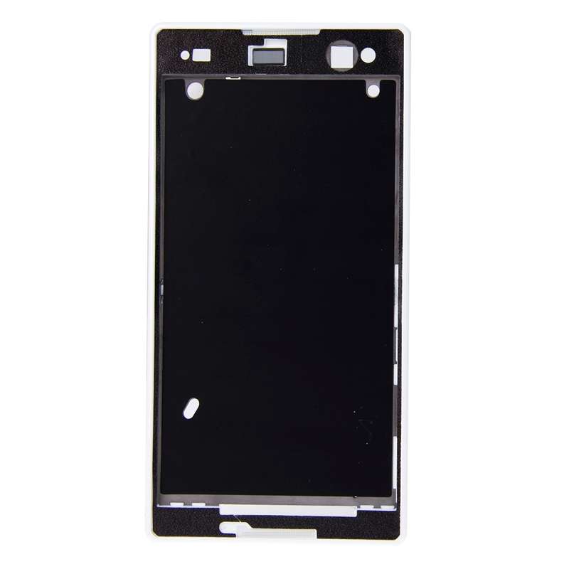 Front Housing with Adhesive for Sony Xperia C3(Black)