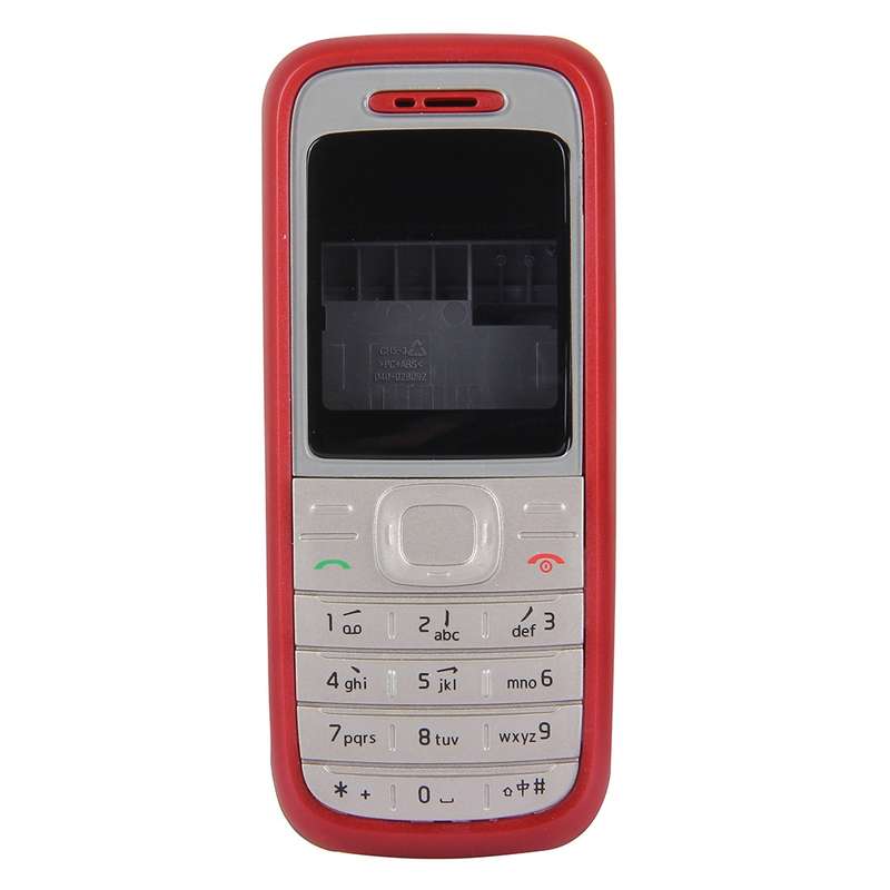 Full Housing Cover (Front Cover + Middle Frame Bezel + Battery Back Cover) for Nokia 1200 / 1208 / 1