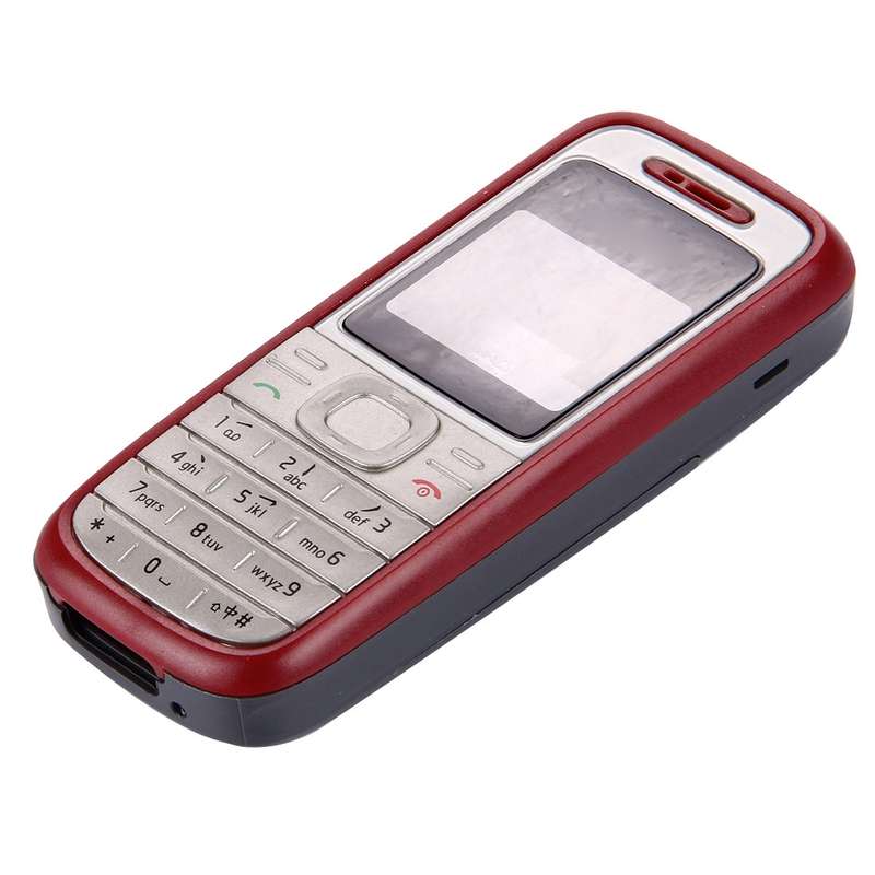 Full Housing Cover (Front Cover + Middle Frame Bezel + Battery Back Cover) for Nokia 1200 / 1208 / 1