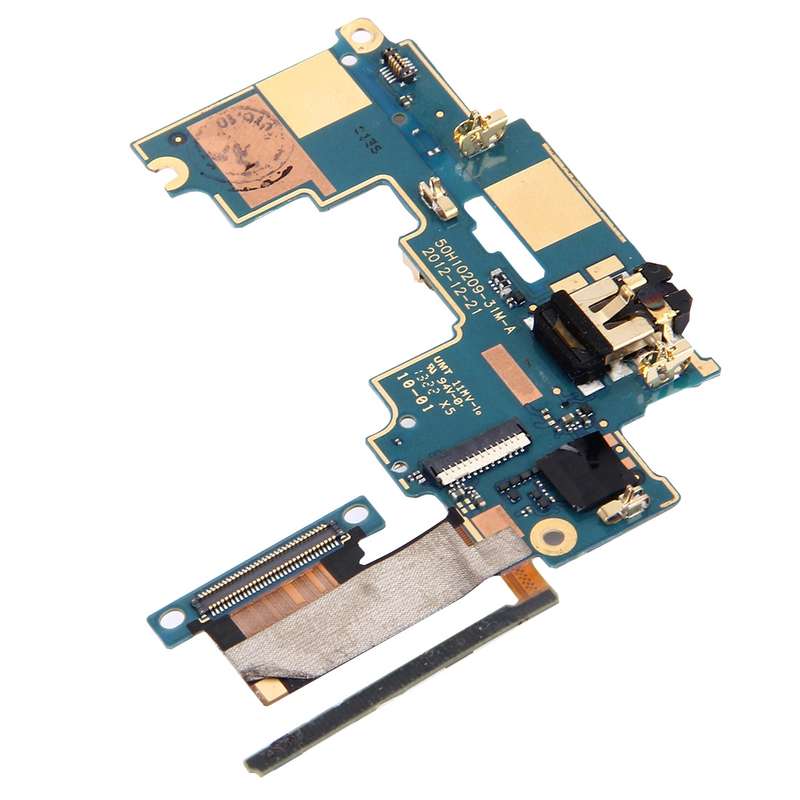 Mainboard & Volume Control Button / Earphone Jack Flex Cable for HTC One M7 / 801e / 801n