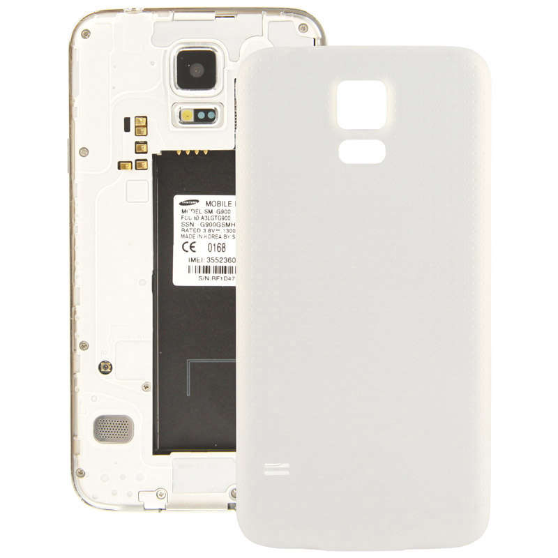 For Galaxy S5 / G900 High Quality Back Cover (White)