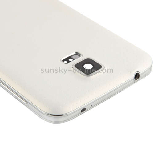 For Galaxy S5 / G900 Original LCD Middle Board (Dual Card Version) with Button Cable & Back Cover ,