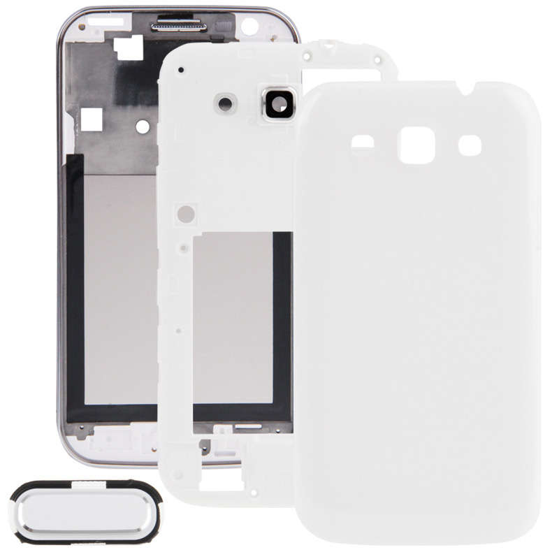 For Galaxy Win i8550 / i8552 Full Housing Faceplate Cover (White)